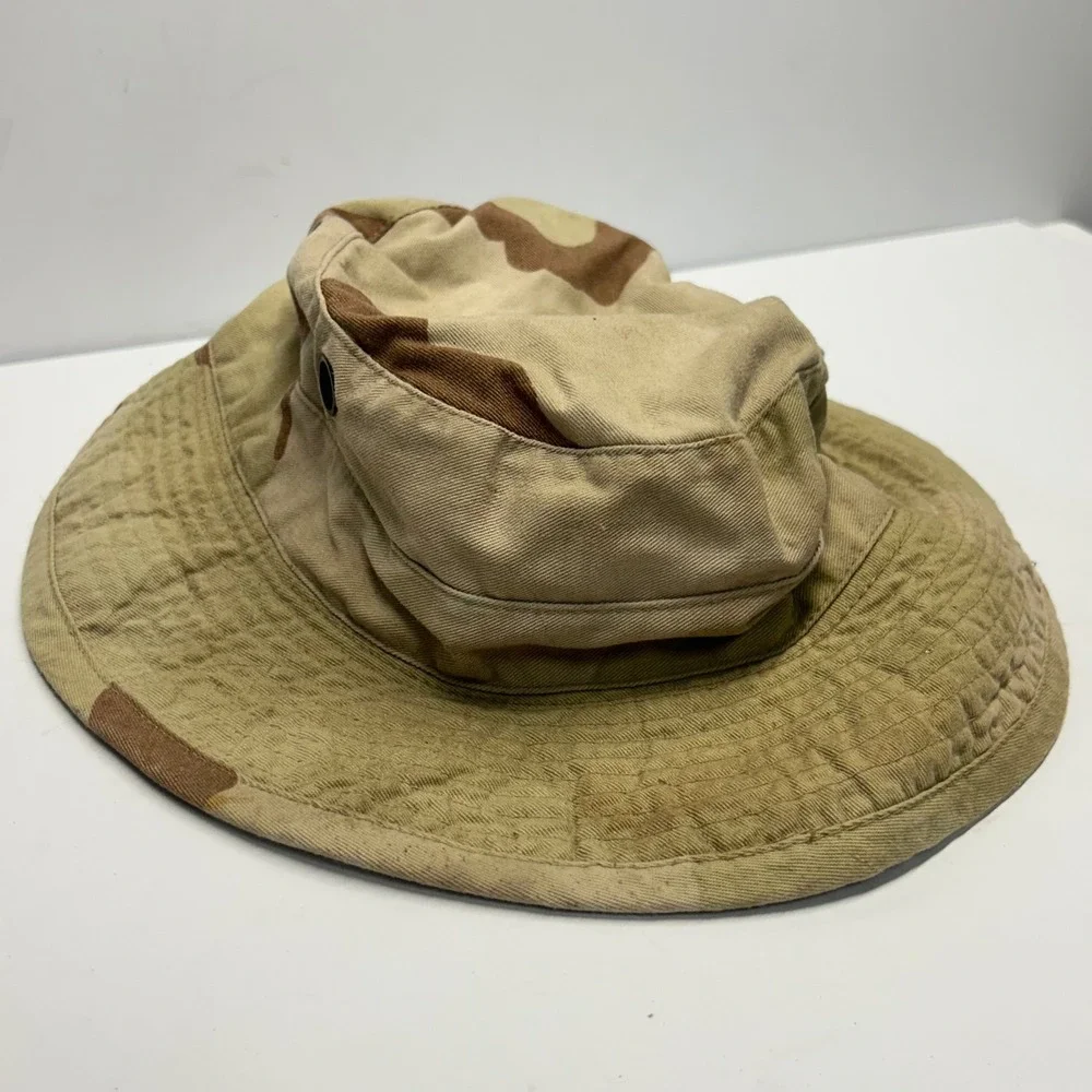 Bernard Cap Co Boonie Hat Tan Desert Camo Unisex 7 1/4 Military Sun Hat 0307
